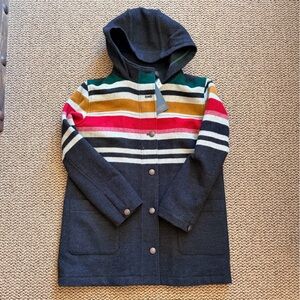 Pendleton women’s Striped Hooded Jacket - Navy, Red, Green, Yellow